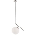 thumbnail image 3 of Home Decorative Ryland 1 Light Chrome And Frosted White Glass Pendant, 3 of 7