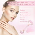 thumbnail image 5 of SPOKKI Rose Quartz Face Roller Gua Sha Set, Pink Jade Roller for Women, Gua Sha Stone Massage Tool for Skincare, Facial, Neck and Body Muscle Relaxing, 5 of 7
