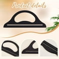 thumbnail image 4 of Black Bag Handles 11inch Wood Purse Handles D-Shaped Bag Handles Handmade Bag Handles Replacement Accessories for Canvas Crochet Beach Bags Handbags Making, 4 of 6