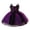 Purple, variant on Odeerbi Infant Girls Halloween Princess Dress Lace Bow Cobweb Print Tulle Tutu Dress Party Gown