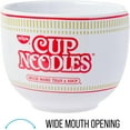 thumbnail image 6 of Silver Buffalo Nissin Classic Cup Noodles Logo Much More than a Soup Ceramic Ramen Noodle Rice Bowl with Chopsticks, Microwave Safe, 20 Ounces, 6 of 8