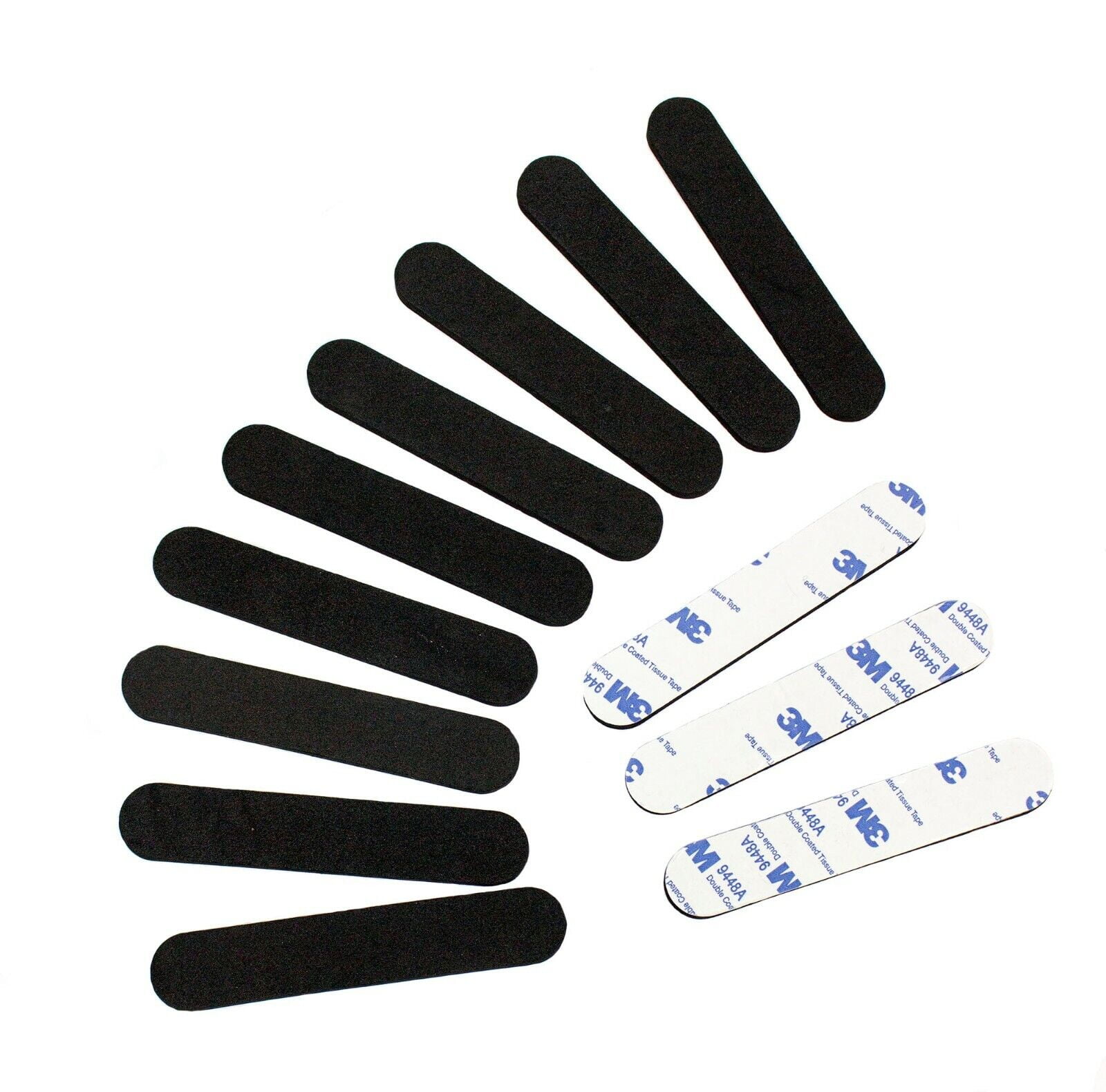 Hat Size Reducer Foam Adhesive Strips Package of 12 Pieces Black