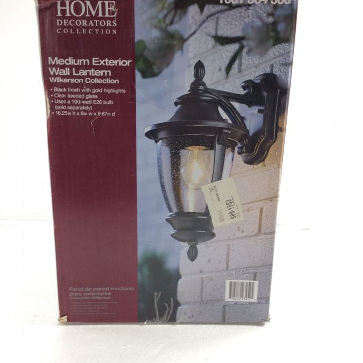 Home Decorators Collection Wilkerson 1 Light Black Outdoor Wall Lantern Sconce New Open Box Com - Home Decorators Collection Wilkerson
