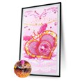 thumbnail image 2 of Cuadros Decorativos Bricolaje en forma especial 5D reloj flor mariposa Kit diamante pintura (Y124) Tmvgtek embutido en tela, 2 of 9