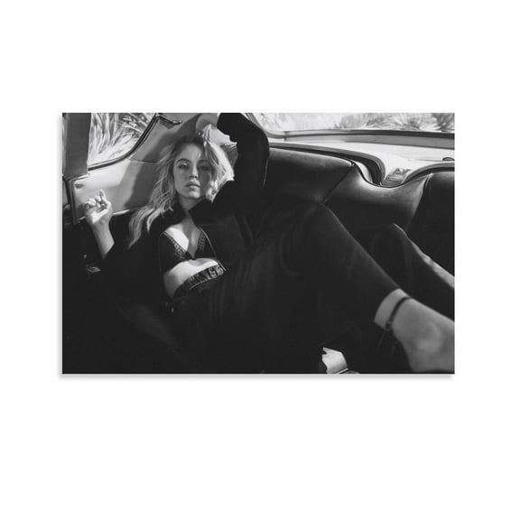 Sydney Sweeney Hot Girl Sexy Poster (32) Canvas Poster Wall Art Picture Prints Hanging Photo Gift Decor Home Posters Artworks 16x24inch(40x60cm)