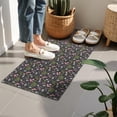 thumbnail image 4 of Black Cartoon Unicorn Plant Pattern Door Rugs,Washable Non Slip Door Mats Indoor,Decorative Door Mats,Entry Mat Indoor for Entrance,Bedroom,Kitchen,Bathroom,16"x24", 4 of 6
