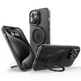 thumbnail image 3 of Innens Case for iPhone15/15 Plus/15 Pro/15 Pro Max Magnetic Shockproof Ring Stand Phone Cover, Black, 3 of 15
