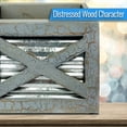 thumbnail image 4 of Rustic Utensill Holder Wooden Kitchen Farmhouse Utensil Holder For Countertop Grey, 4 of 7