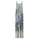 thumbnail image 3 of ICHUANYI Clearance Women's Casual Sleeveless Strap Floral Printed Spaghetti High Waist Wide Leg Jumpsuit Rompers(Beige, M) ICHUANYI WER2023081011035, 3 of 4