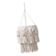 thumbnail image 5 of Accesorio para pantalla de lámpara, estilo bohemio con flecos, ideal para regalos decorativos. Funda blanca para lámpara. Longitud total 73 cm, 5 of 9