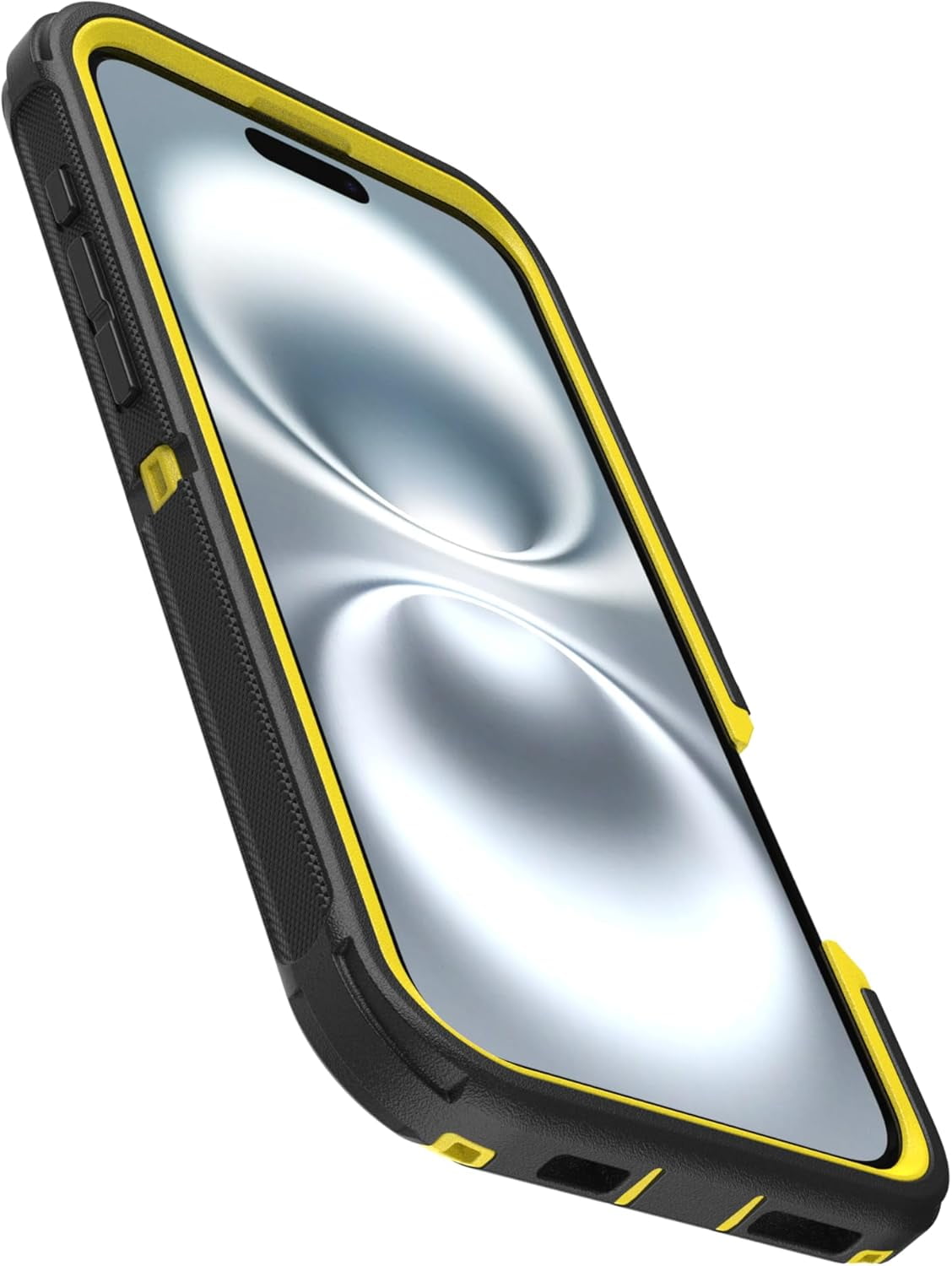 OtterBox iPhone 16 Plus (Only) - Defender Series MagSafe Case - Night (Black & Yellow) - Holster Clip Included - Built-in Magnets - Screenless - Rugged & Durable - with Port Protection - Non-Retail