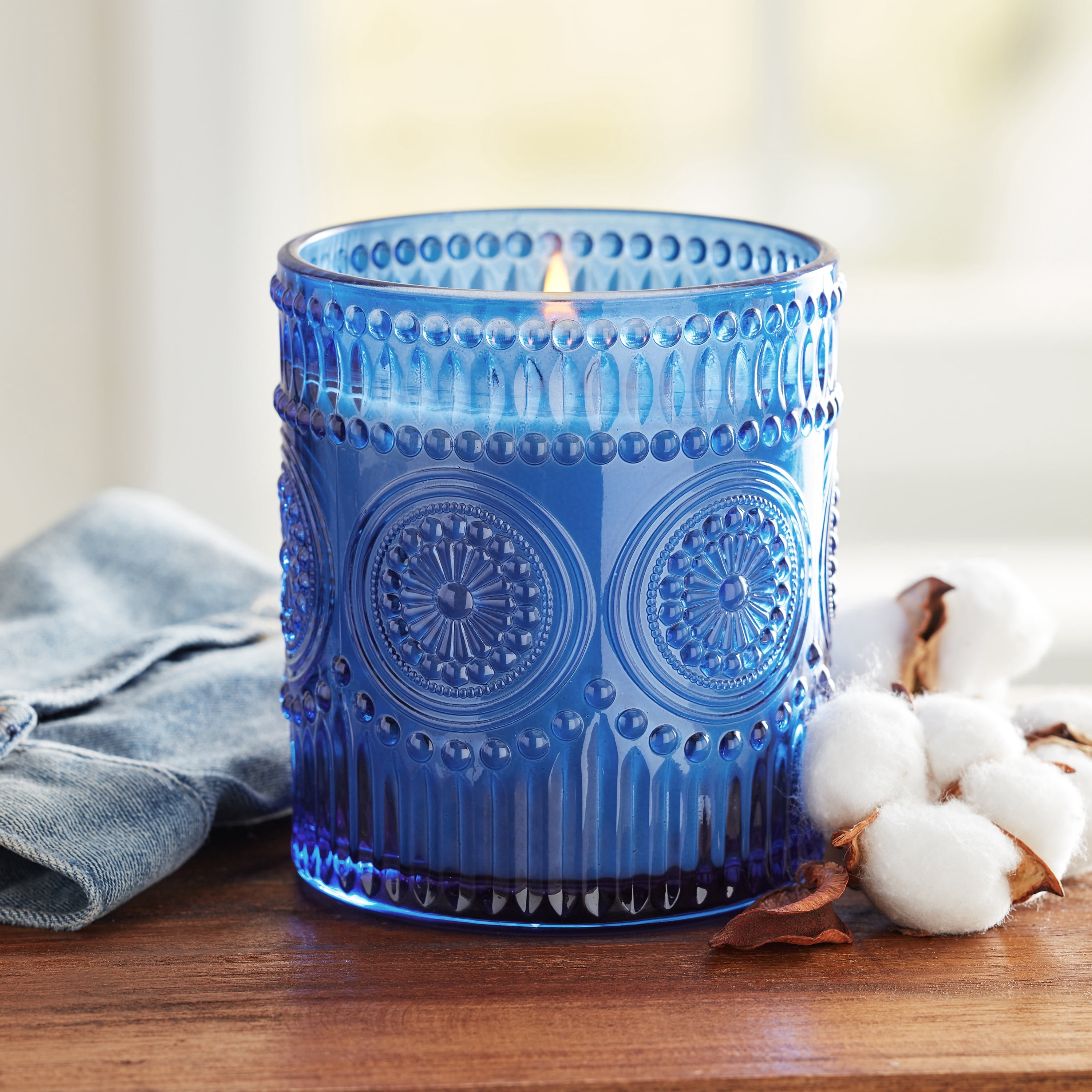 The Pioneer Woman Dreamy Denim Adeline Candle, 12 oz.