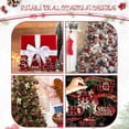thumbnail image 5 of Dalrosia Christmas Buffalo Plaid Hanging Ornaments Christmas Tree Wooden Hanging Decor Wooden Christmas Ornaments Snowflake Reindeer Snowman Plaid Christmas Decor, 5 of 7