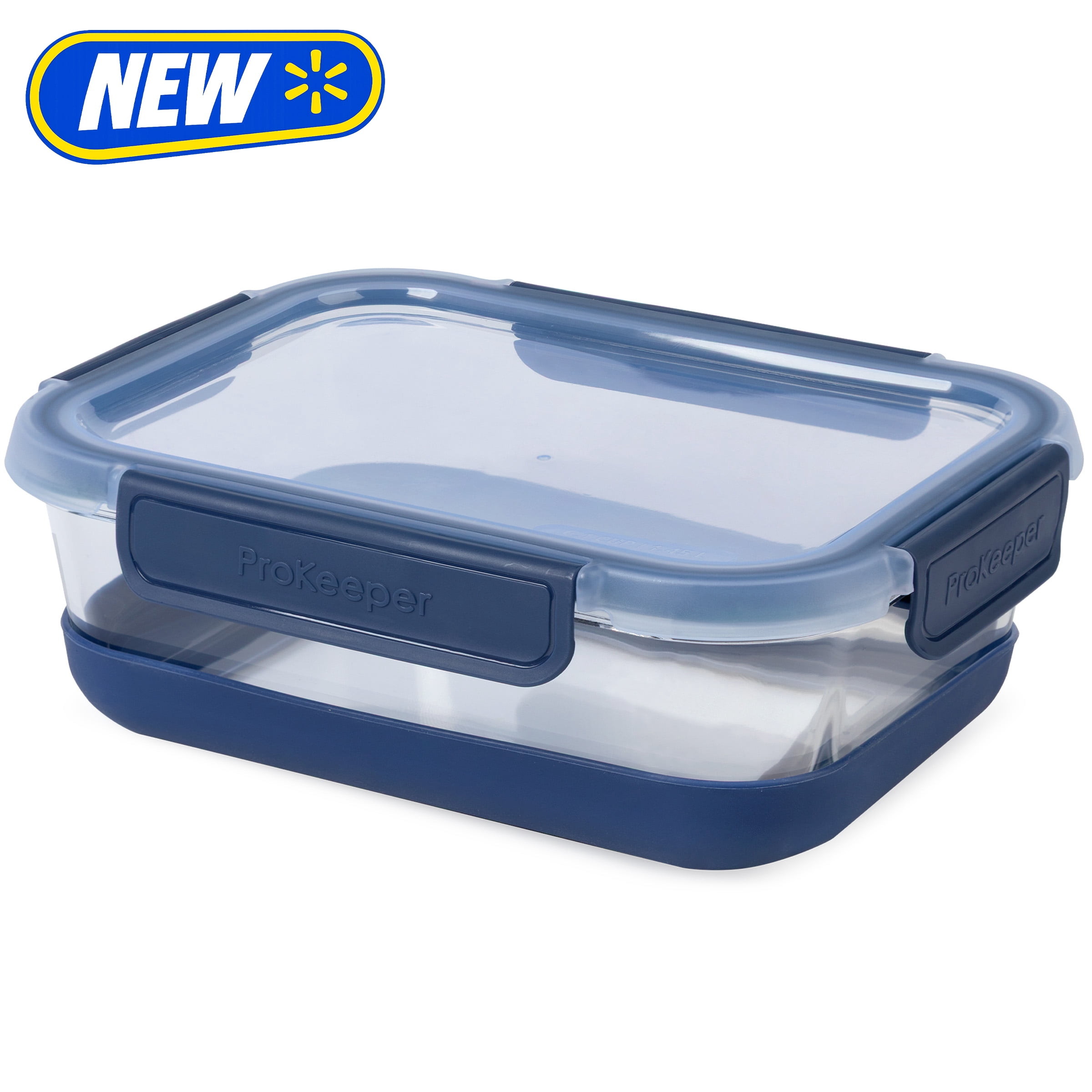 (6 pack) ProKeeper+ 6.1 Cup Glass Food Storage Container with Airtight Silicone Lid