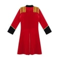 thumbnail image 4 of Nyeemya Kids Girls Sequins Long Sleeve Tuxedo Tailcaot Ringmaster Circus Show Performing Outfit Red 8, 4 of 7