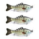 thumbnail image 2 of Soidarity Paquete de 3 señuelos de pesca de plástico de agua salada cebo falso atracción al aire libre Swimbaits artificiales Crankbait accesorio 10cm Pescar tipo 14 Soidarity OD023723-14, 2 of 6
