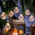 thumbnail image 5 of Cortina de luces LED 2023 con forma de bola, Papá Noel, decoración navideña de Año Nuevo para el hogar, decoración del árbol de Navidad, 5 of 5