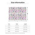 thumbnail image 5 of Yiaed Summer with Flamingo Print Blanket Throw Blanket Soft Cozy Flannel Blanket for Home Bed Sofa Couch Chair-80"x60", 5 of 6