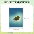 thumbnail image 4 of Vsdgher Paradise Island Print Golf Towel Golf Gift for Men and Women Golf Towel with Carabiner Clip to Quickly Remove Sand, Mud, Dirt and Sweat, 4 of 8
