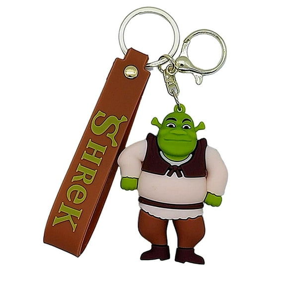 Shrek Character 3D Silicone Charm Keychain Keyring