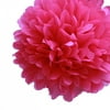 Dress My Cupcake 10" Fuchsia Tissue Paper Pom Poms, Set of 4
