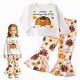thumbnail image 2 of KPOPLK Girls Clothes Little Girl Outfits Fall WInter Long Sleeve Flare Pants Set for 4T 5T 6T 7T Girl Clothing Set,Size 4-5 Years, 2 of 9