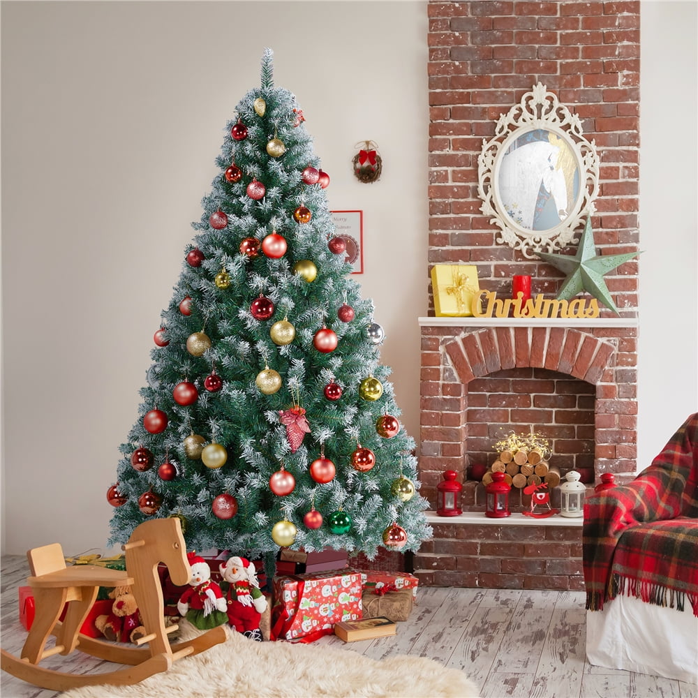 6ft white traditional bushy Christmas tree decoration artificial xmas tree 2020 