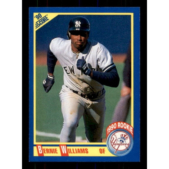 Bernie Williams Rookie Card 1990 Score #619