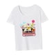 thumbnail image 5 of Camiseta de mujer con cuello redondo, camisetas suaves de verano para uso diario, compras y caminatas M, 5 of 7