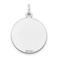 thumbnail image 3 of 14K White Gold Charm Pendant 27 mm 20 Plain .011 Gauge Round Engravable Disc, 3 of 3