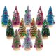 thumbnail image 1 of Mini árboles de Navidad Yookat, 12 unidades con base de madera, 10 cm, 12 colores, 1 of 7