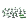 thumbnail image 2 of lionlar 18 Pieces Soldier Figure Models 1:35 Mini Figures for Games Hobby Sand Table Green, 2 of 9