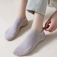 thumbnail image 3 of Ankle Socks for Women Pure Cotton No Show Socks Womens with Heel Tab Color Low Cut Soft 5 Pairs 4-8.5, 3 of 7