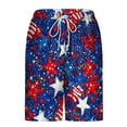 thumbnail image 5 of PNTUTB Summer Men's Fashion Printed Casual Elastic Drawstring Loose Comfortable Lined Beach Shorts with Pockets, 5 of 6