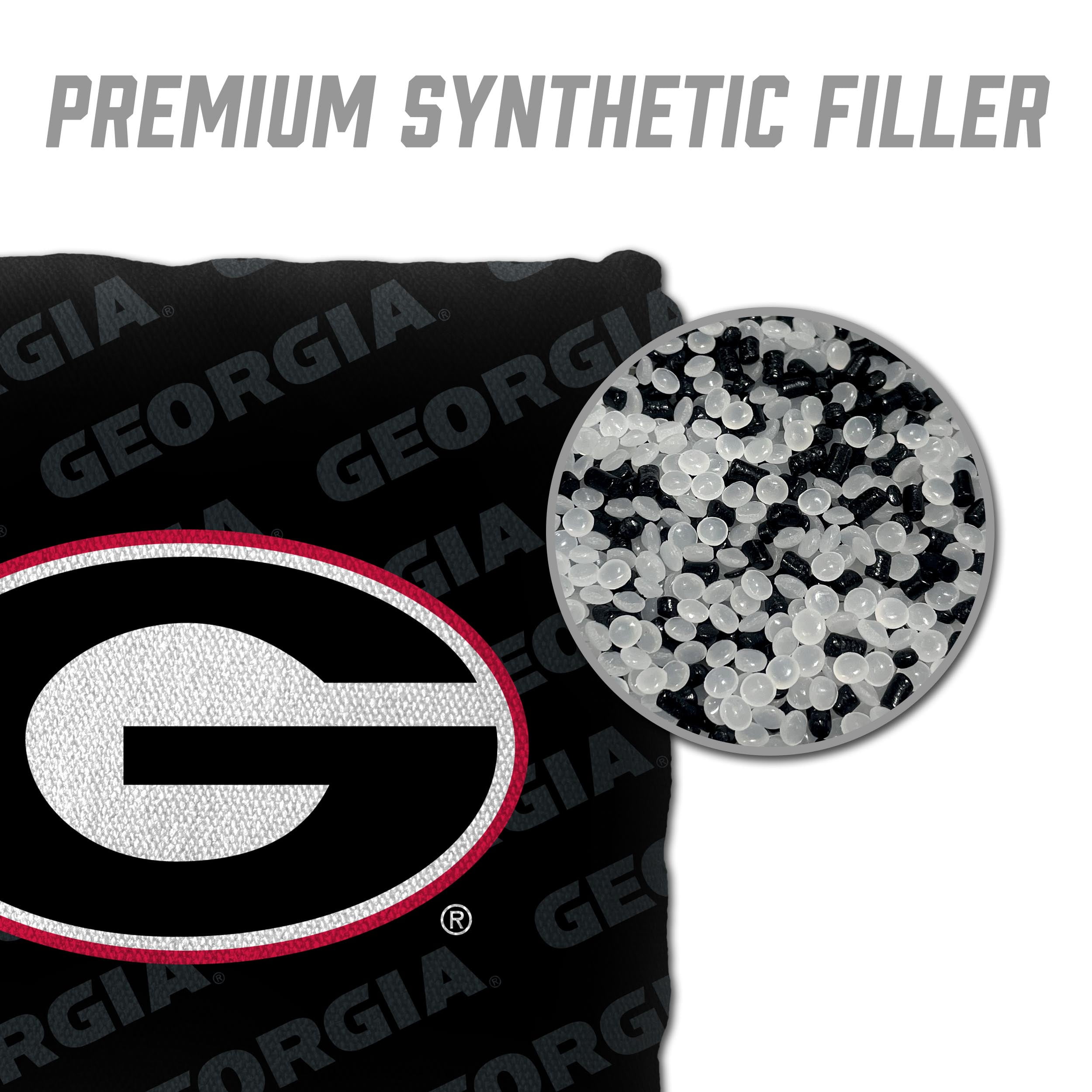 NCAA Georgia Bulldogs Cornhole Bags - 4PK - Black