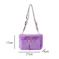 thumbnail image 1 of Bolsa bandolera de felpa Suave y cálido Furry Dating Shopping Messenger Bag para mujer Chica Sywqhk Para Estrenar, 1 of 8