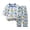 Blue, variant on Ulanda Cotton 2 Piece Pajamas Boys Long Sleeve Sets Toddler Boys Pjs Kids Sleepwear Sets (Blue, 1-2 Years)