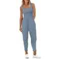 thumbnail image 5 of jjayotai Womens Athletic Romper, Workout Hiking Jumpsuit Running Outfit One Piece Activewear with Pockets Light Blue XL, 5 of 8
