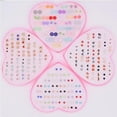 thumbnail image 2 of 36 Pairs/Box &nbsp;Multi-Color Crystal Cartoon Hypoallergenic Plastic Stud Earrings Set For Women Girl Daughter Gifts Jewelry, 2 of 6