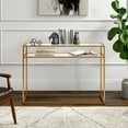 thumbnail image 2 of Henn&Hart 42" Gold Console Table, 2 of 5