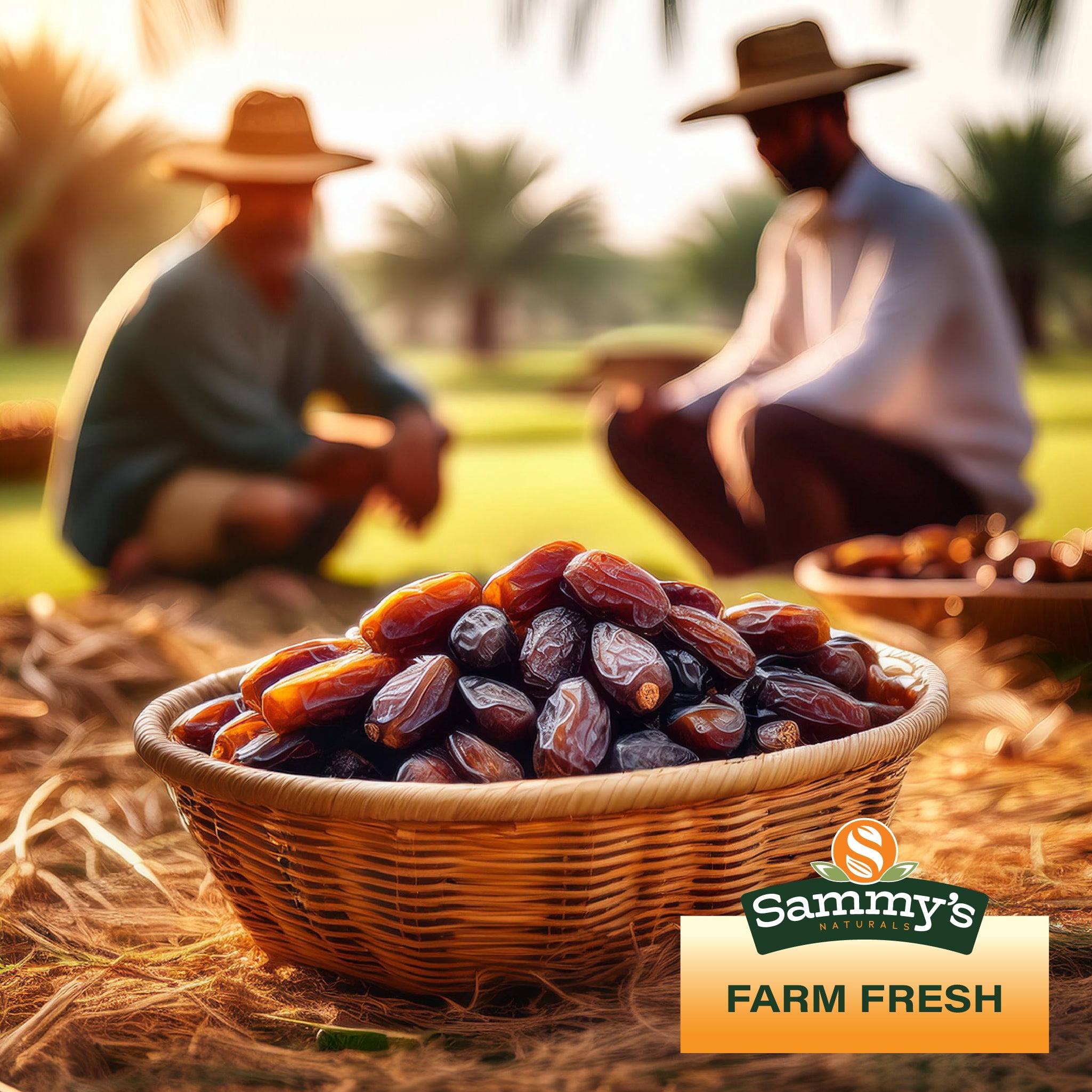 Sammys Naturals Whole Medjool Dates, Jumbo & Soft, No Sugar Added, Vegan & Kosher (32oz - 2 lbs)