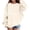 Beige, variante sur Chandail en Molleton Imprimé Cœur pour Filles, Coupe Ample Col Rond Manches Longues avec Design Amour, Chemise Décontractée en Coton Doux pour Filles Tout-Petits, Plusieurs Couleurs Disponibles pour Usage Quotidien Rose