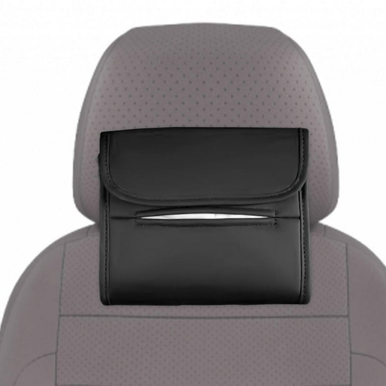Car Tissue Box PU Leather Foldable Napkin Container Organizer Holder  Convenient