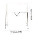 thumbnail image 1 of WEUVEB 2Ud Estante Antideslizante De Acero Inoxidable Para Tapas Y Tablas De Cocina Plateado, 1 of 7