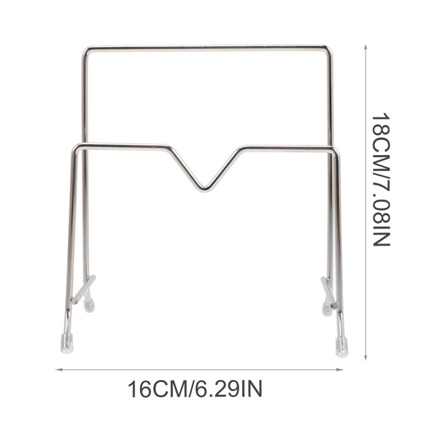 WEUVEB 2Ud Estante Antideslizante De Acero Inoxidable Para Tapas Y Tablas De Cocina Plateado