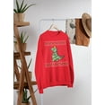 thumbnail image 5 of Big Tree Rex T Rex Mens Sweatshirt, 5 of 6