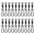 thumbnail image 1 of Bgsha Carpe Pêche Pivotant Changement Rapide Hooklink Clips Lien Rig Anneaux Appât Tackle 20pcs, 1 of 7