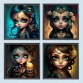 thumbnail image 1 of Conjunto de Pintura Diamante FLhrweasw 4 Piezas 5D DIY Elfo Chica Decoración del Hogar, 1 of 9