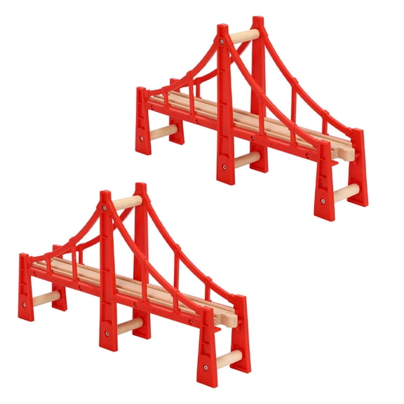 2Pcs Toy Train Bridges Train Track Bridges Toy Train Accessories Kids Toys