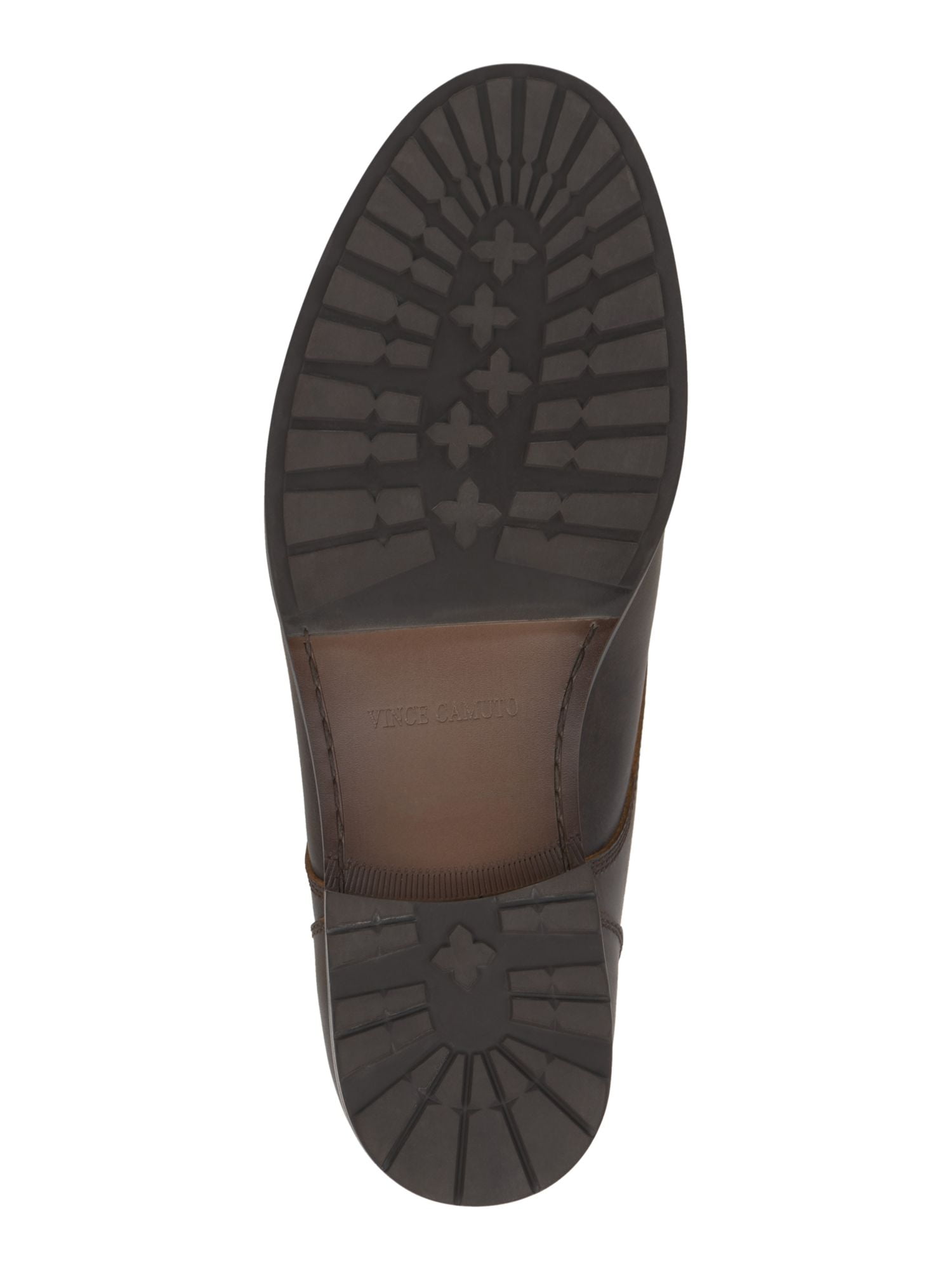 VINCE CAMUTO Mens Brown Pull Tab Lannie Toe Block Heel Leather Boots Shoes 12 M adb33dce-7ad9-4344-98d1-  main image 2